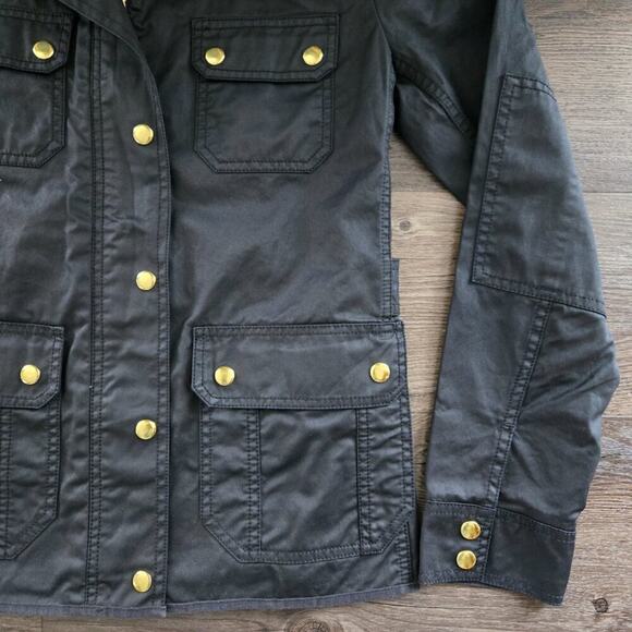J.Crew Women's The Downtown Field Jacket Black Gold Size S - Picture 6 of 13